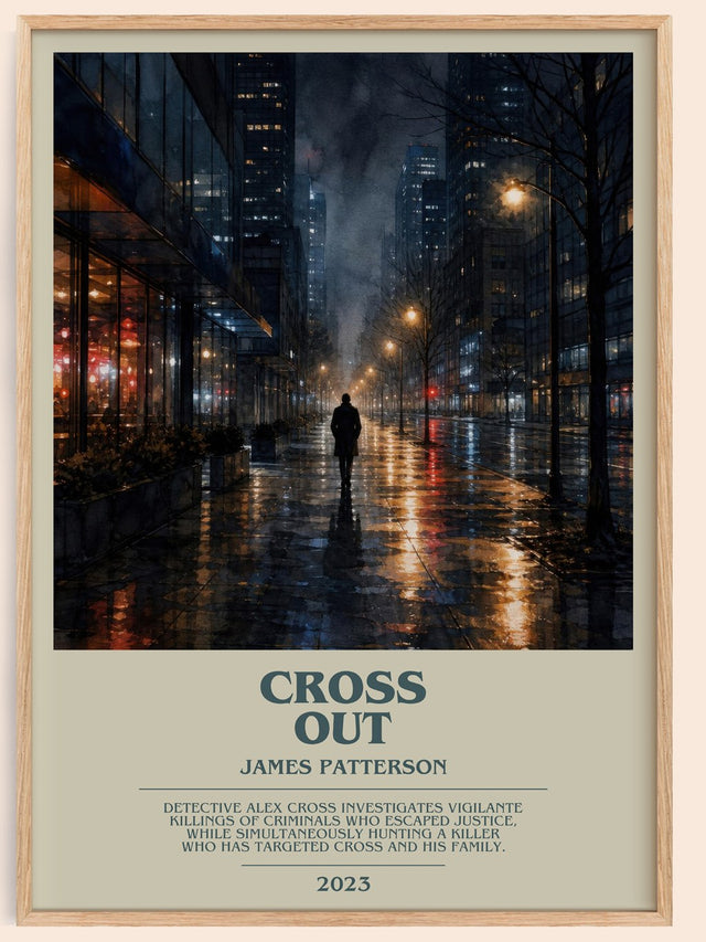 Cross Out Bookish Wall Art by James Patterson
