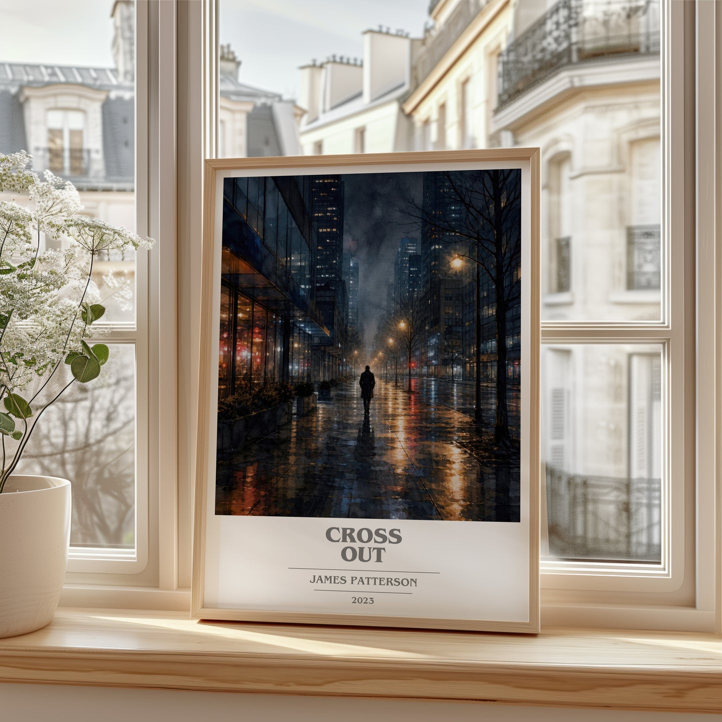 Cross Out book cover poster colour and style options – James Patterson book art