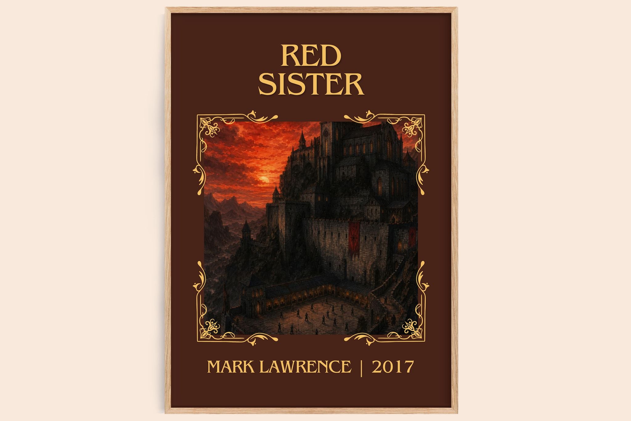 Red Sister Classic Book Art Print by Mark Lawrence