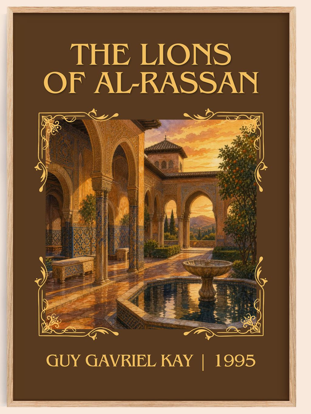 The Lions of Al-Rassan Classic Book Art Print by Guy Gavriel Kay – book poster
