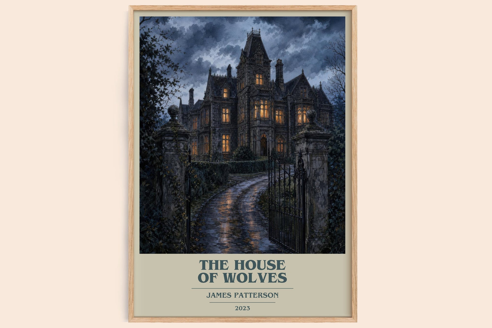 The House Of Wolves book cover book poster by James Patterson – framed literary art print