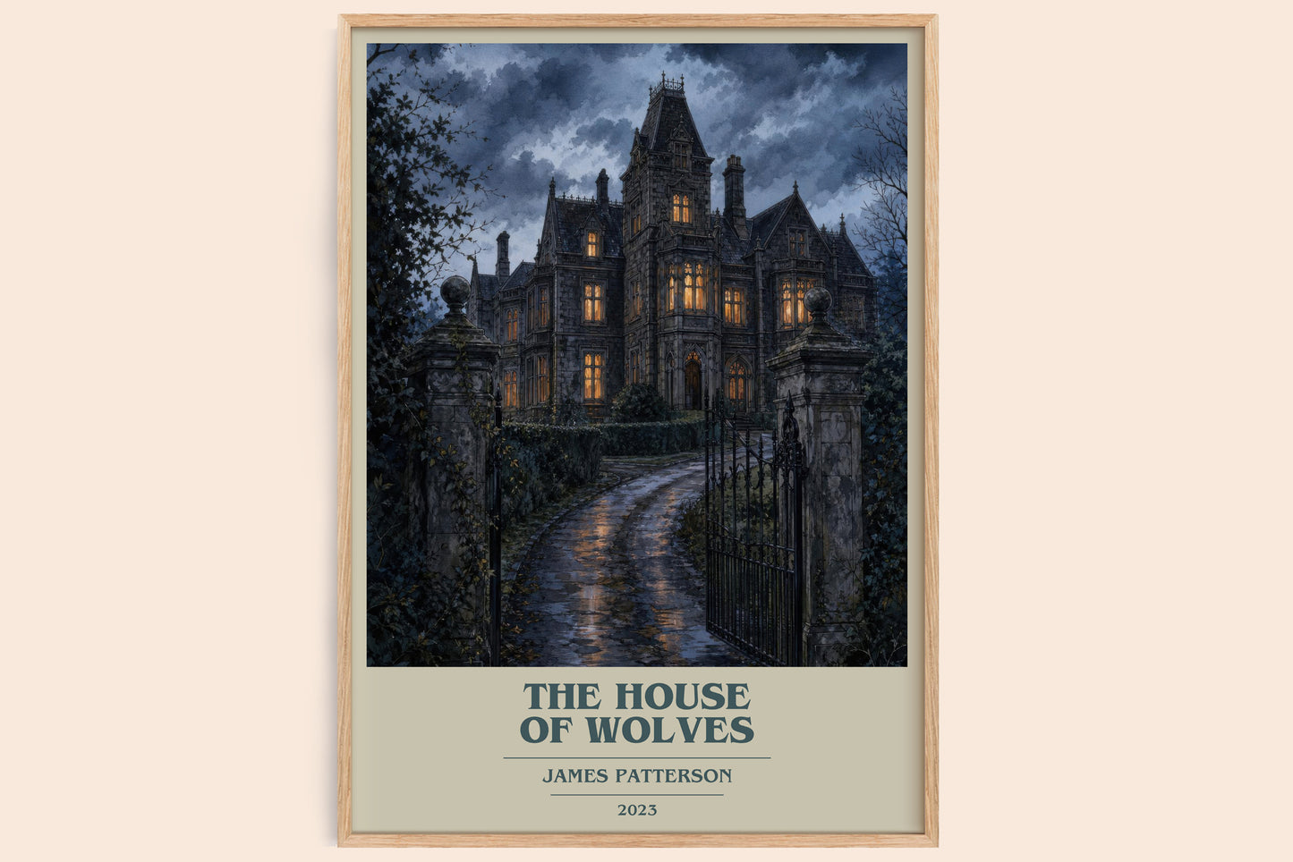 The House Of Wolves book cover book poster by James Patterson – framed literary art print