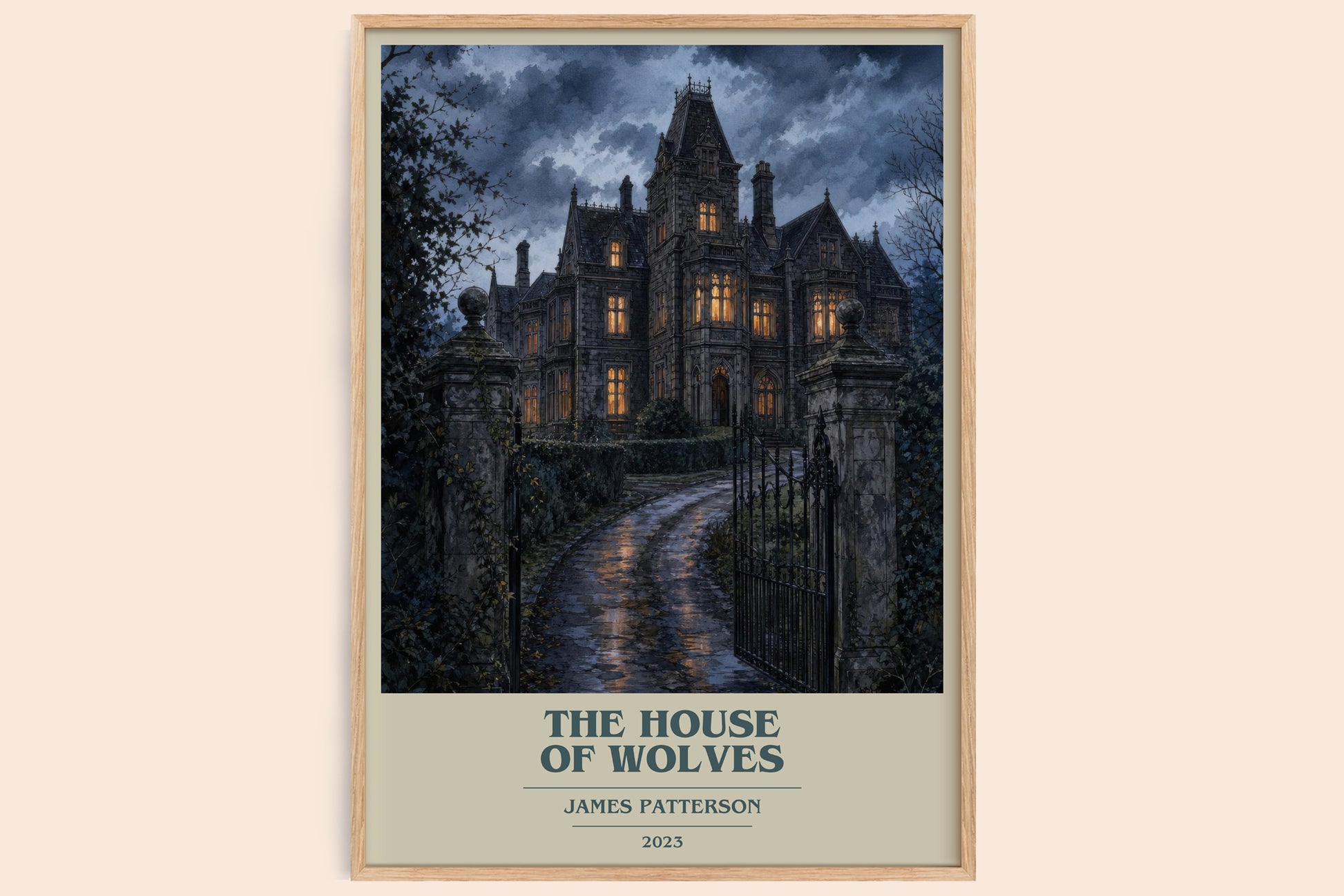 The House Of Wolves book cover book poster by James Patterson – framed literary art print