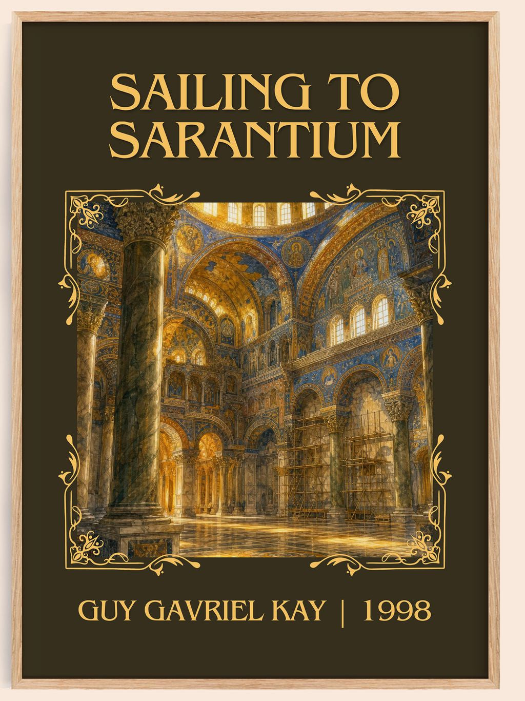 Sailing to Sarantium Classic Book Art Print by Guy Gavriel Kay – book poster