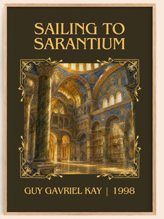 Sailing to Sarantium Classic Book Art Print by Guy Gavriel Kay – book poster