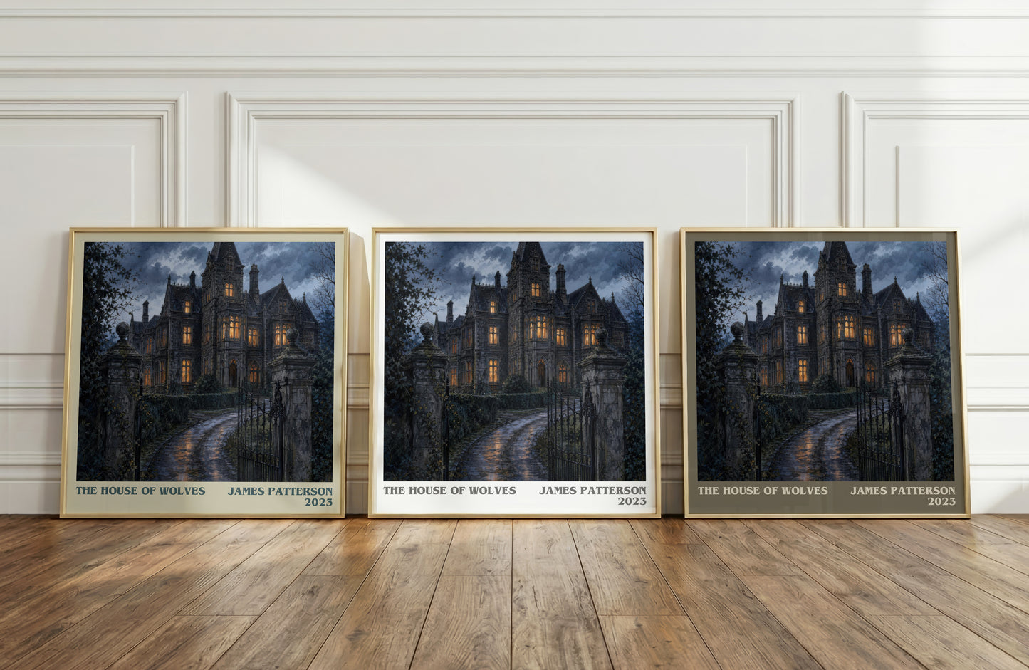 The House Of Wolves literary art print colour and style options – James Patterson book art