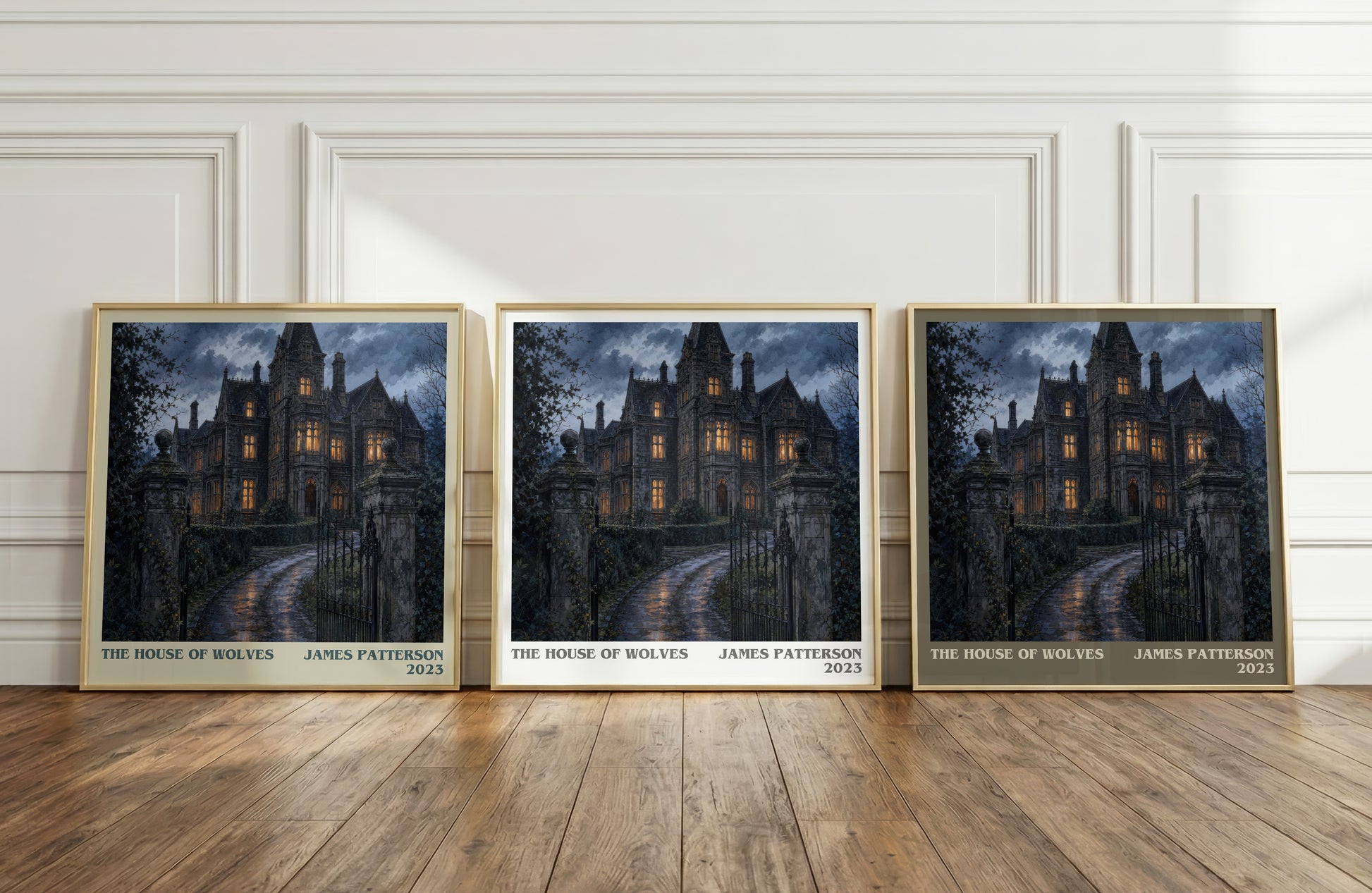 The House Of Wolves literary art print colour and style options – James Patterson book art