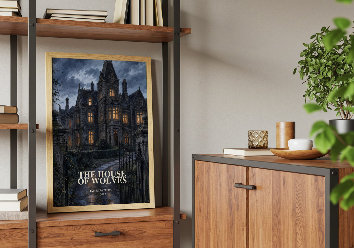 The House Of Wolves book watercolour illustration paper finish options – matte satin gloss