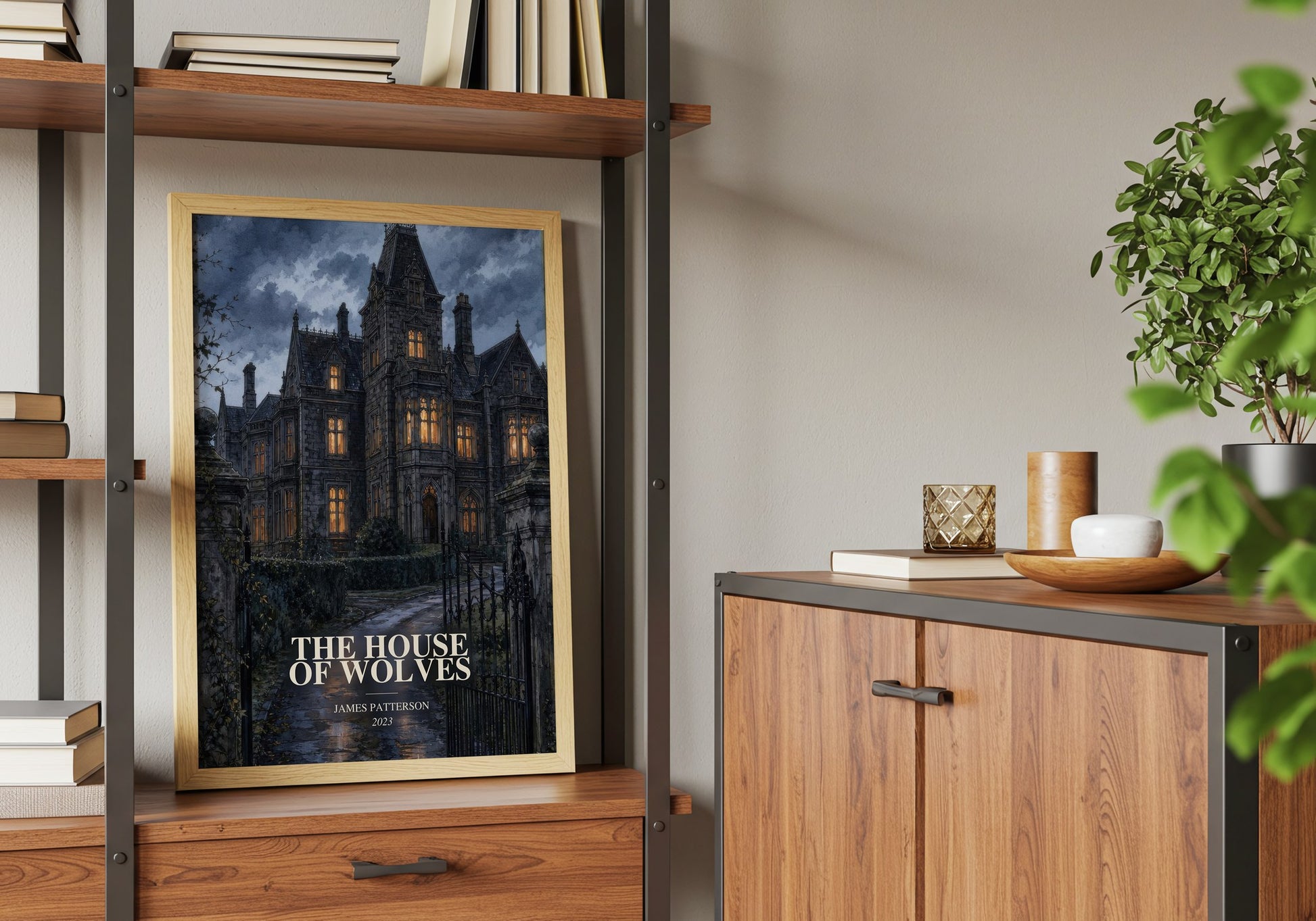 The House Of Wolves book watercolour illustration paper finish options – matte satin gloss