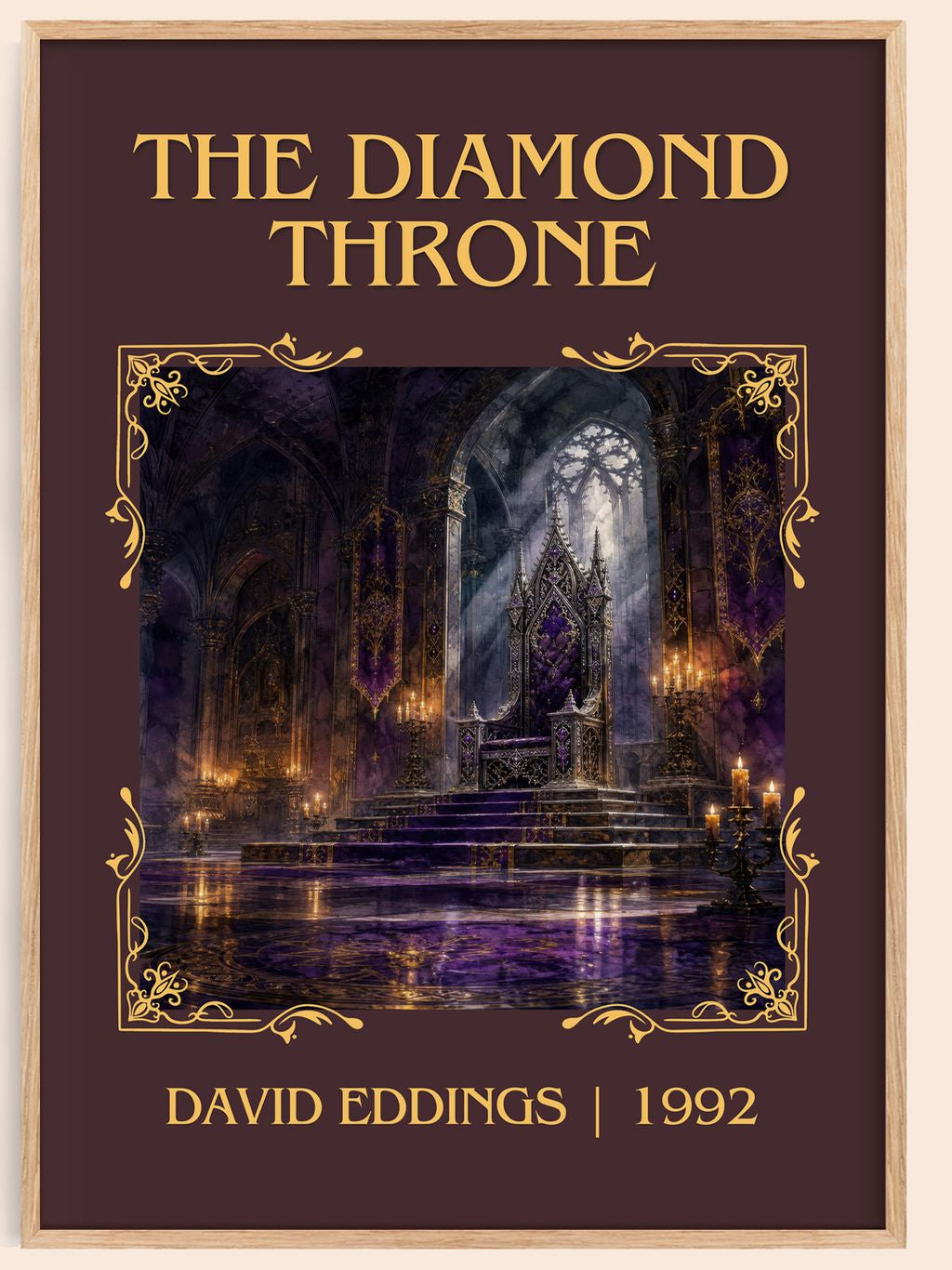 The Diamond Throne Classic Book Art Print by David Eddings – book poster