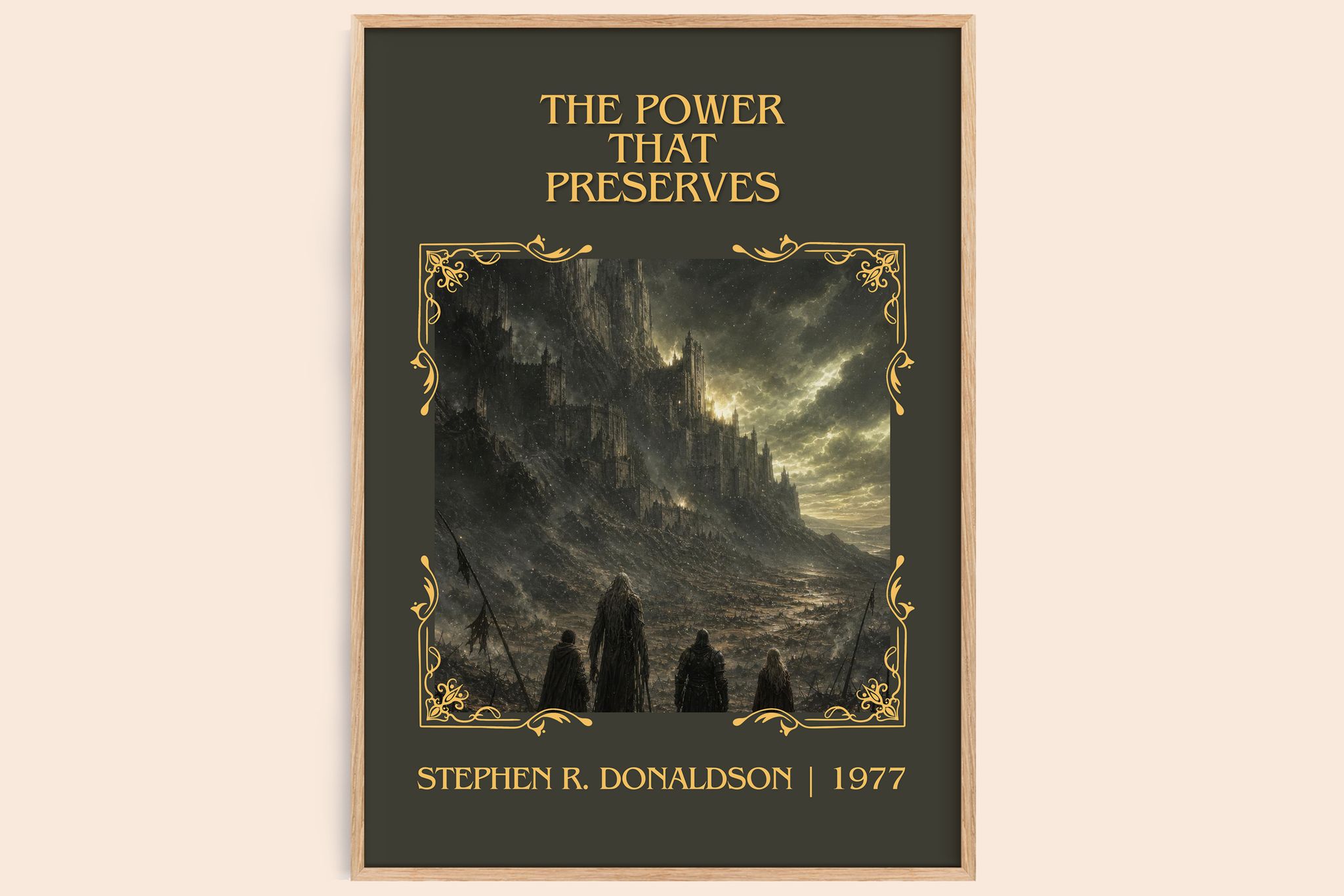 Power That Preserves Classic Book Art Print by Stephen R. Donaldson