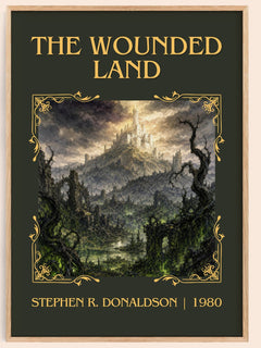 The Wounded Land Classic Book Art Print by Stephen R. Donaldson – book poster