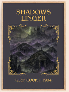 Shadows Linger Classic Book Art Print by Glen Cook – book poster