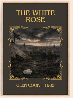 The White Rose Classic Book Art Print by Glen Cook – book poster