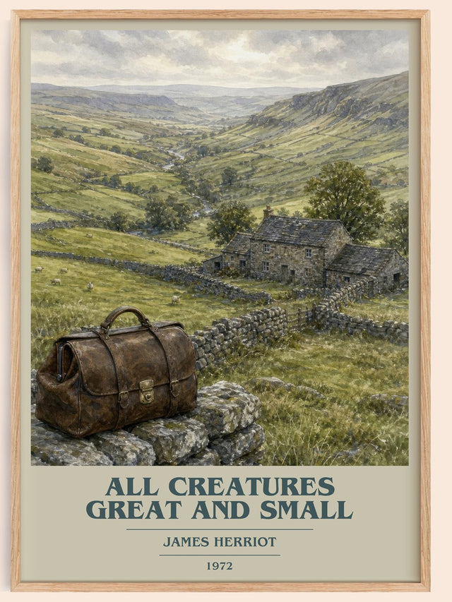 All Creatures Great And Small Book Cover Poster by James Herriot