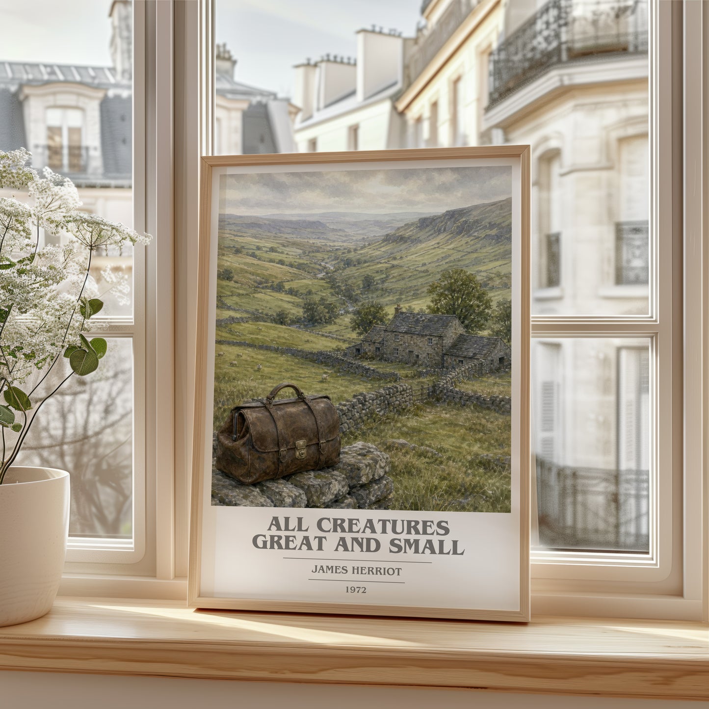 All Creatures Great And Small book cover poster colour and style options – James Herriot book art
