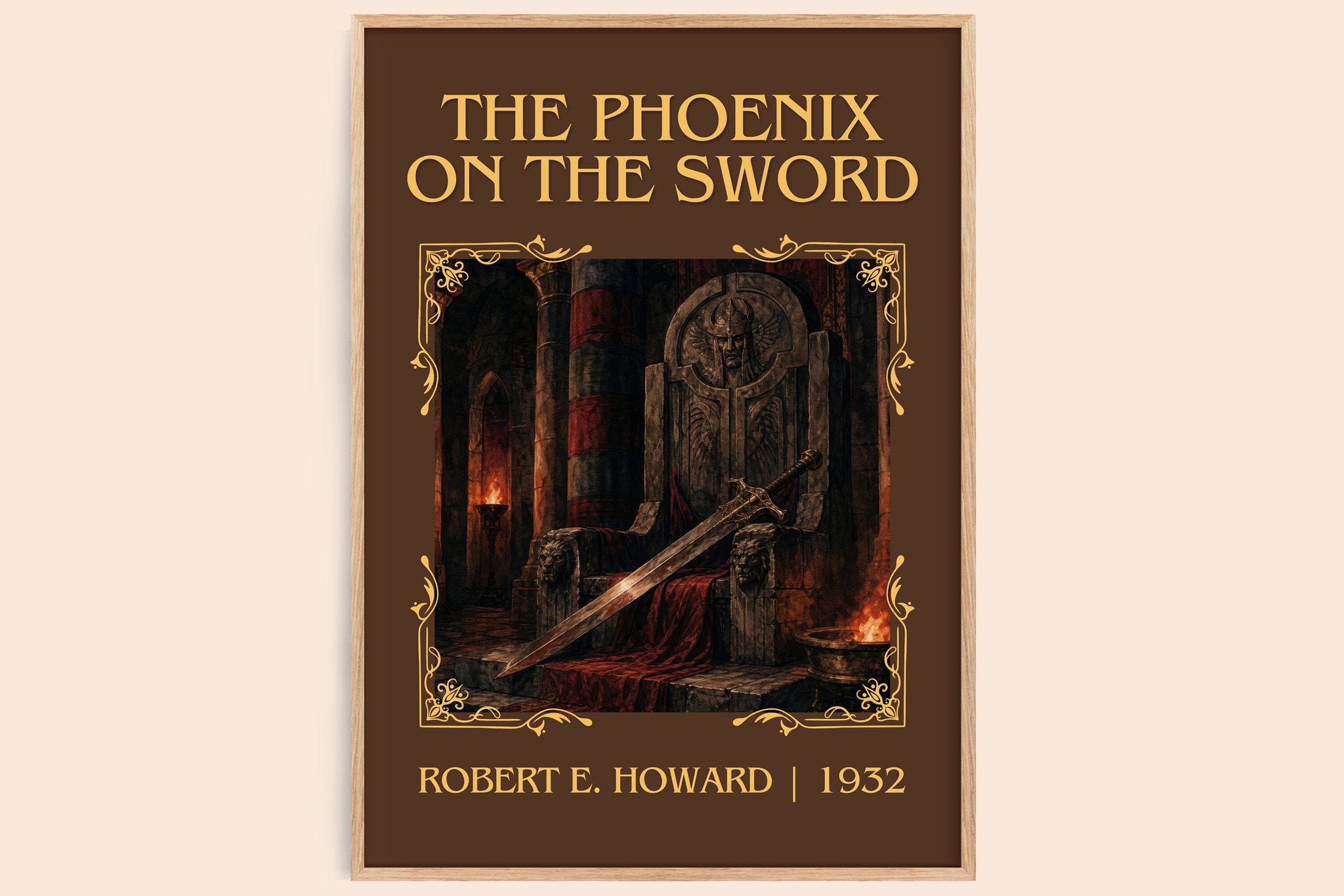 The Phoenix on the Sword Classic Book Art Print by Robert E. Howard