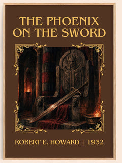 The Phoenix on the Sword Classic Book Art Print by Robert E. Howard – book poster