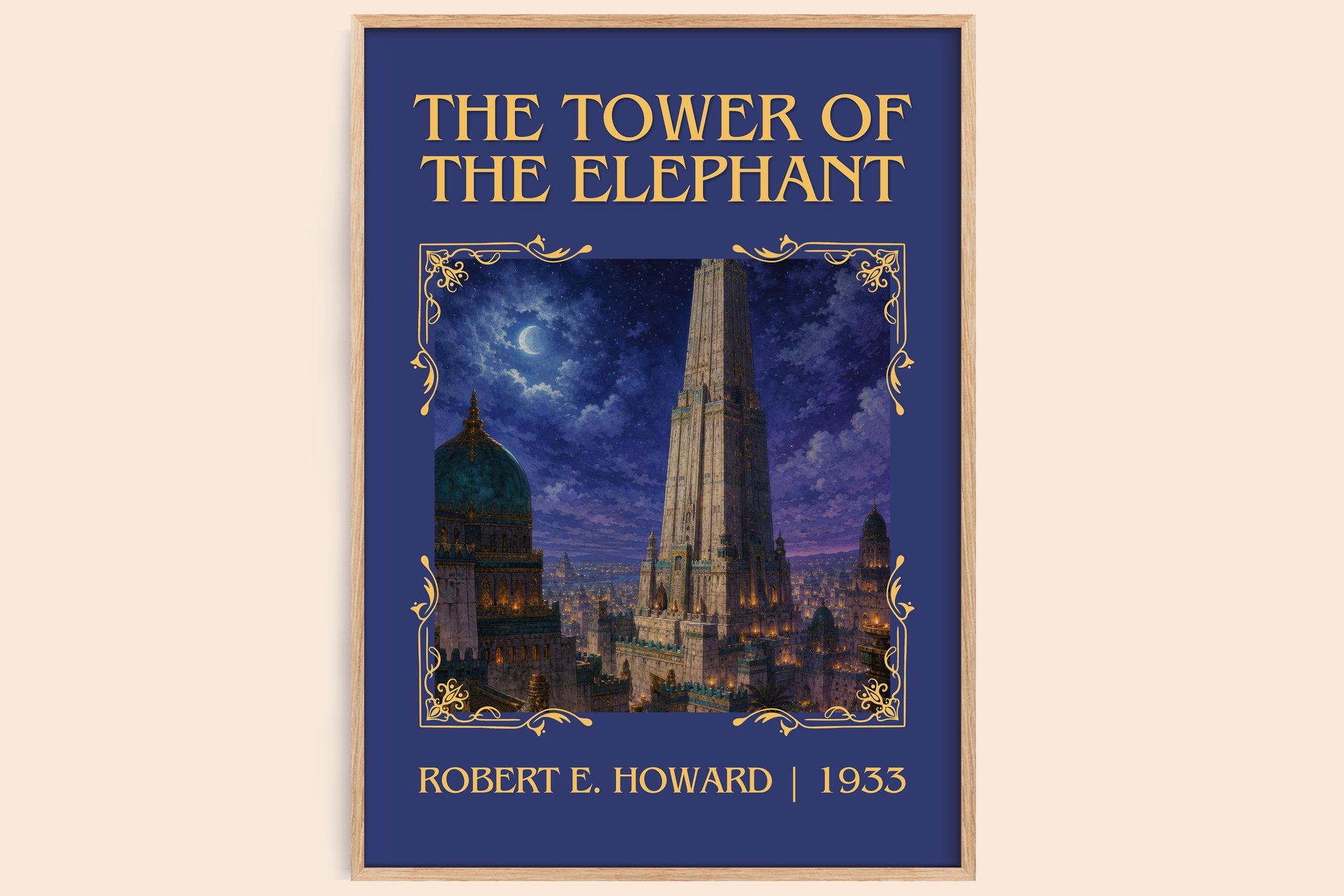 The Tower of the Elephant Classic Book Art Print by Robert E. Howard