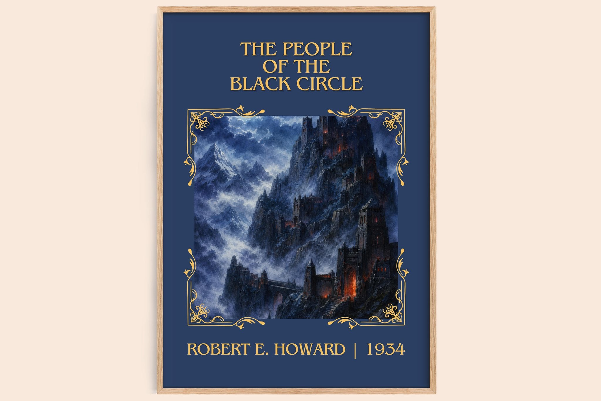 People of the Black Circle Classic Book Art Print by Robert E. Howard