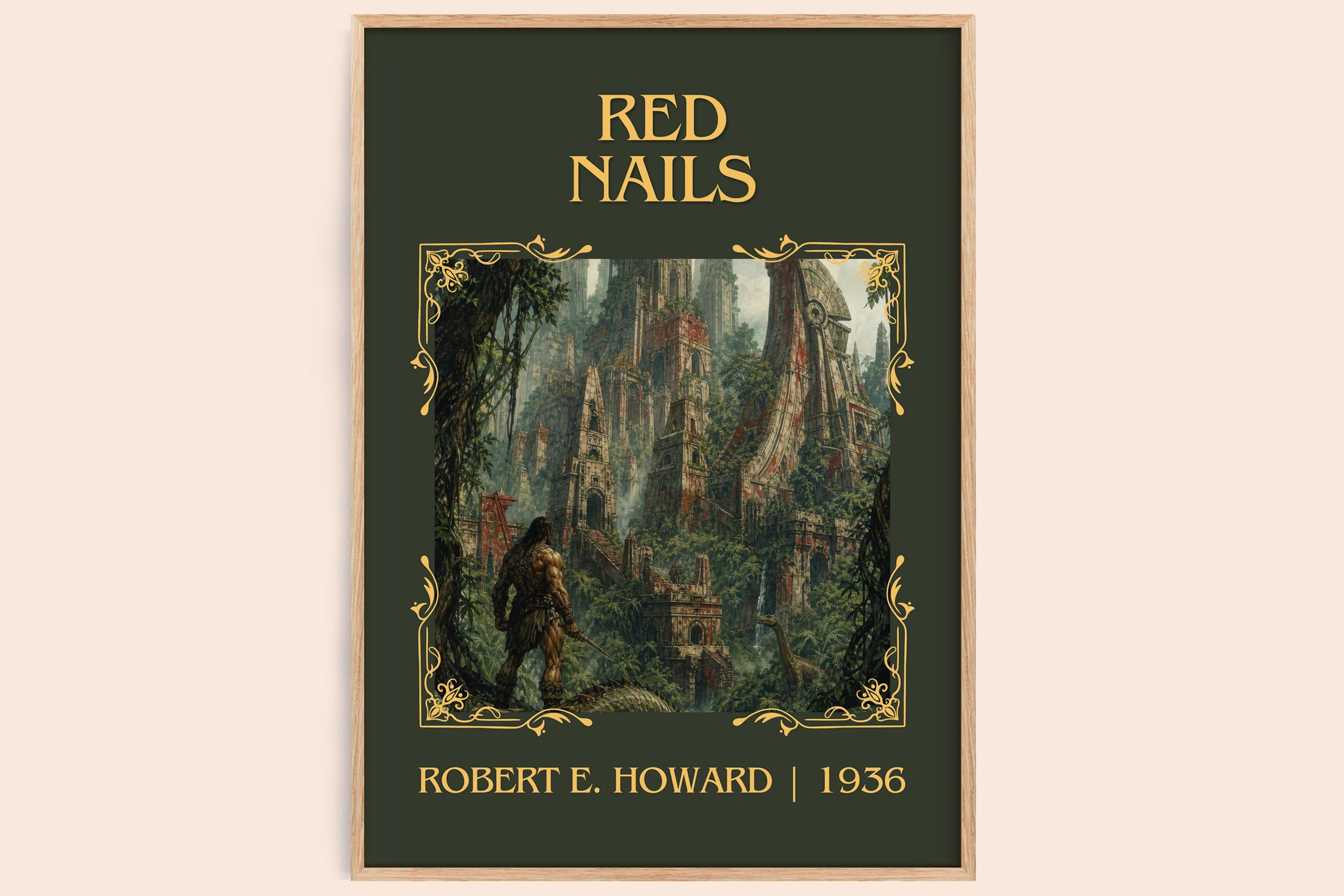 Red Nails Classic Book Art Print by Robert E. Howard