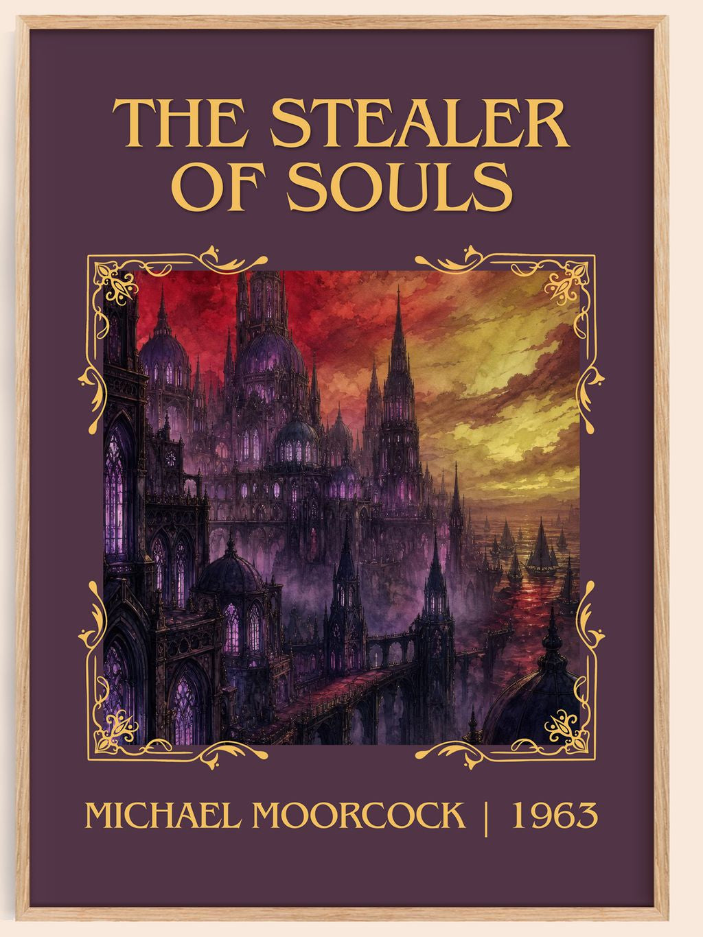 The Stealer of Souls Classic Book Art Print by Michael Moorcock – book poster