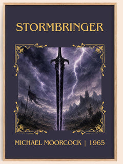 Stormbringer Classic Book Art Print by Michael Moorcock – book poster