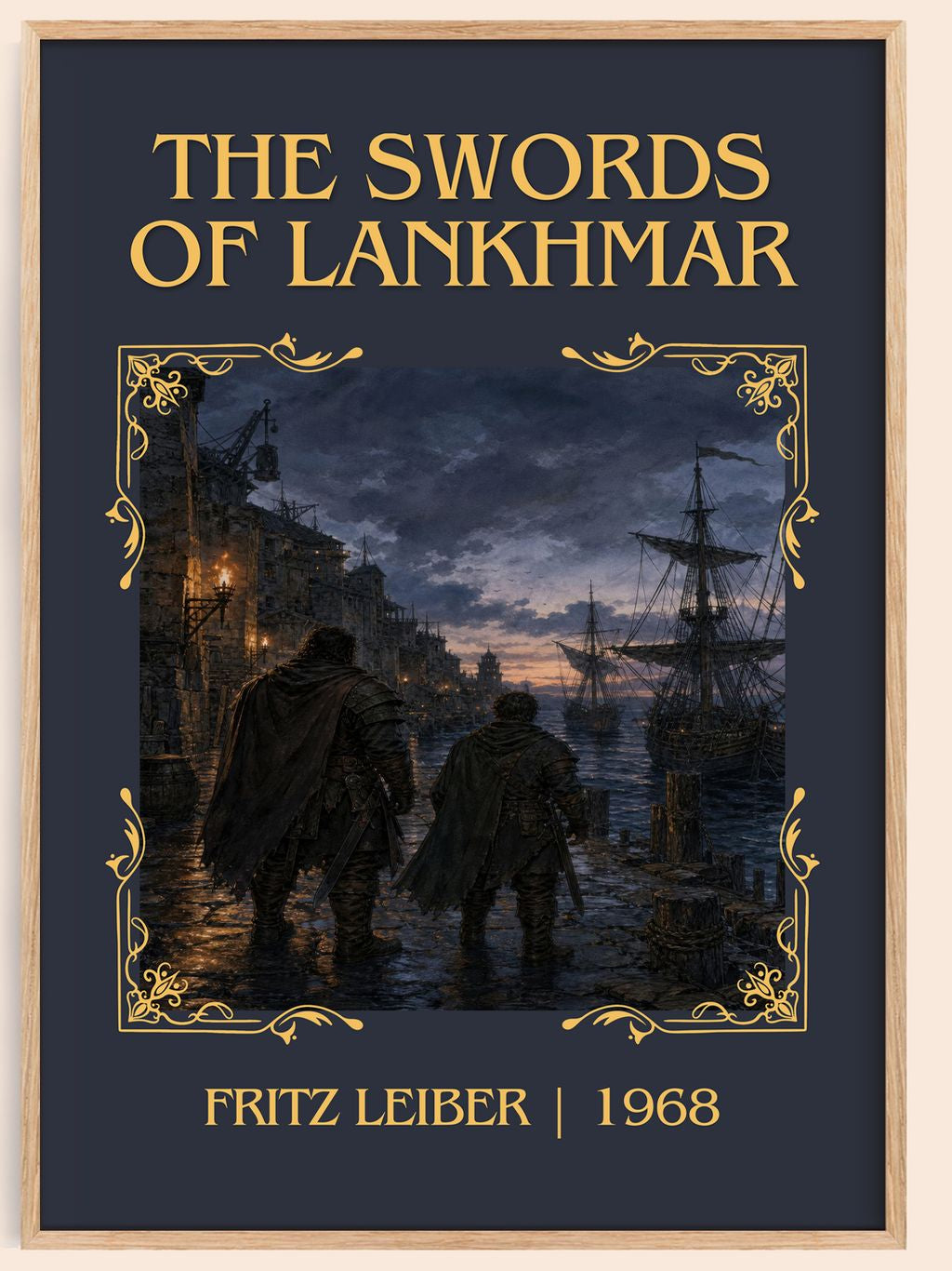 The Swords of Lankhmar Classic Book Art Print by Fritz Leiber – book poster