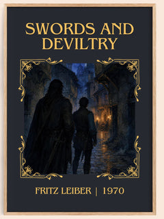 Swords and Deviltry Classic Book Art Print by Fritz Leiber – book poster