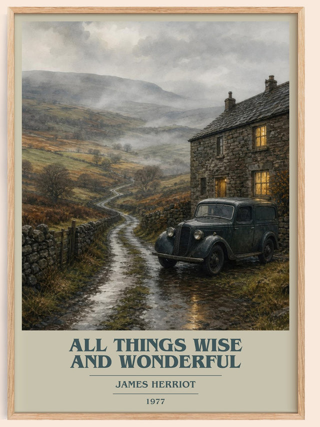 All Things Wise And Wonderful Book Cover Poster by James Herriot