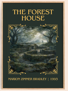 The Forest House Classic Book Art Print by Marion Zimmer Bradley – book poster
