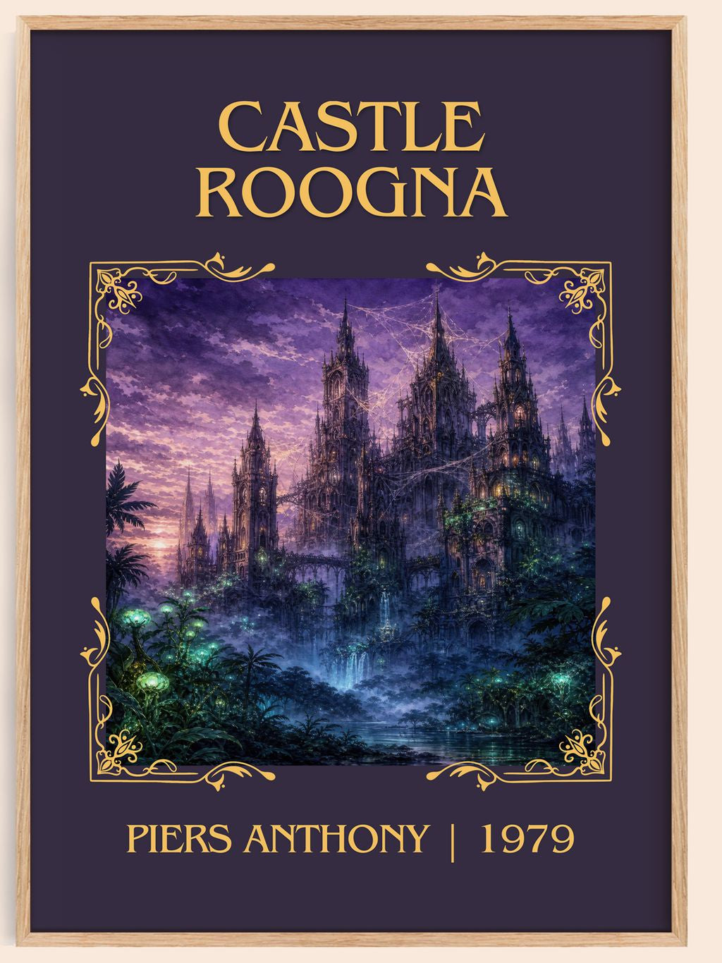 Castle Roogna Classic Book Art Print by Piers Anthony – book poster