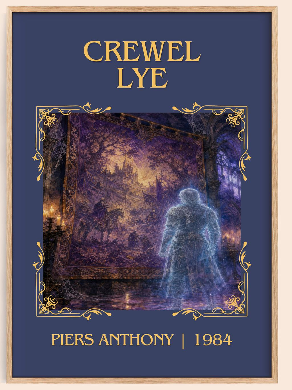 Crewel Lye Classic Book Art Print by Piers Anthony – book poster