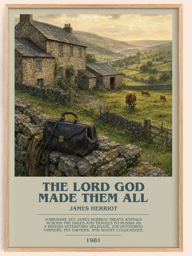 The Lord God Made Them All Bookish Wall Art by James Herriot