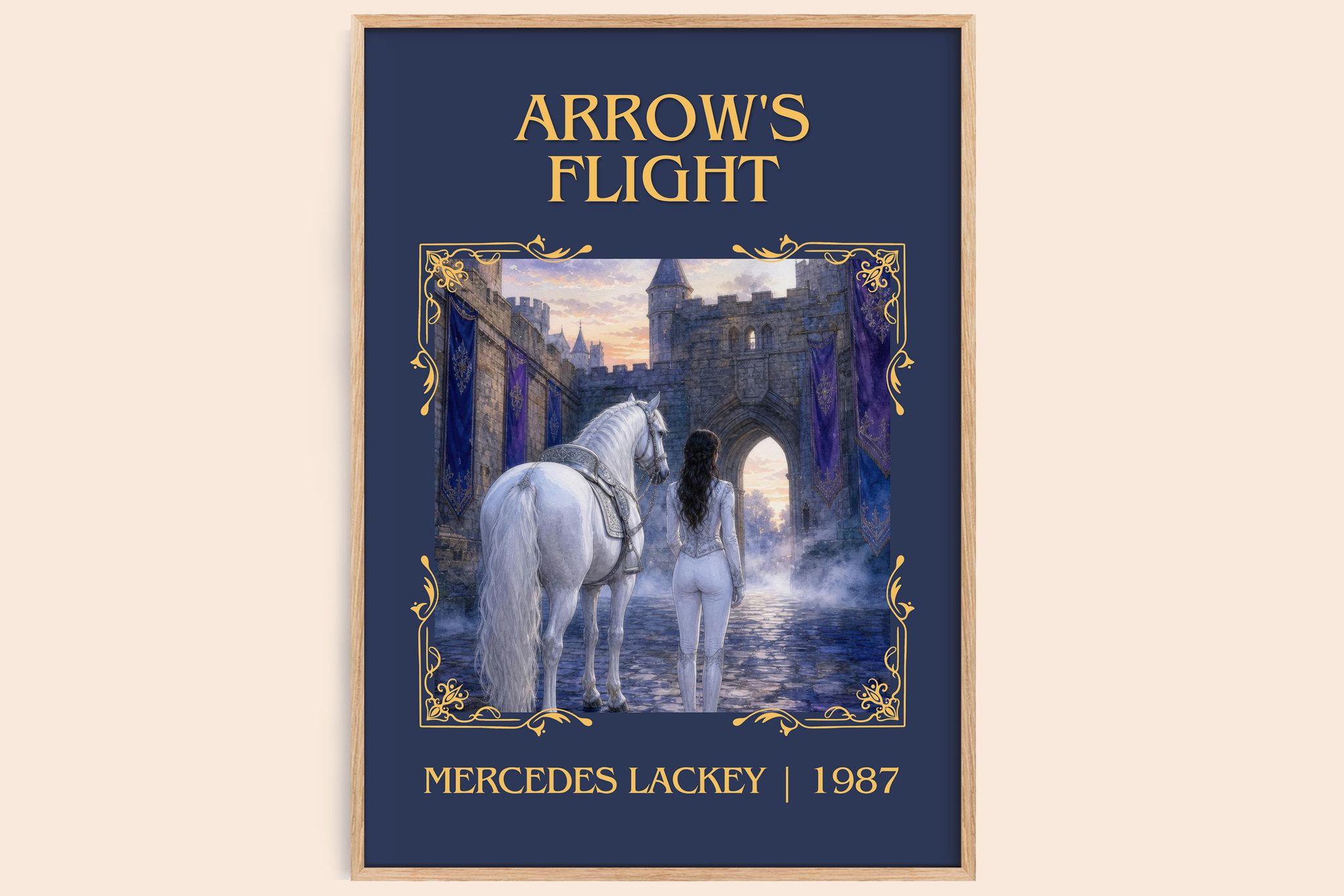 Arrow's Flight Classic Book Art Print by Mercedes Lackey