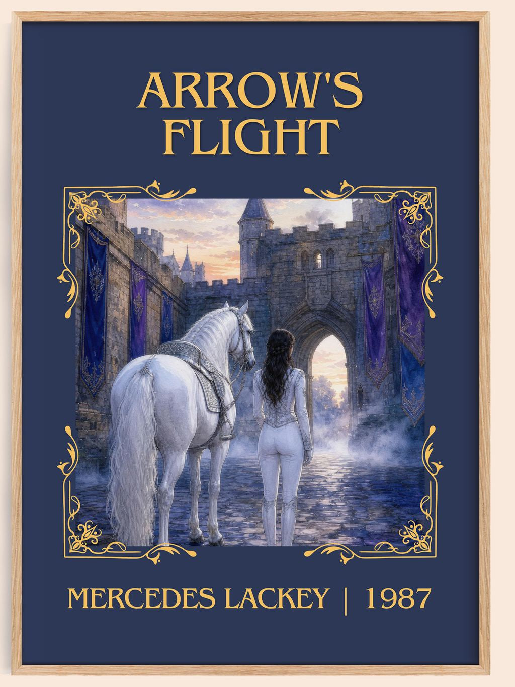 Arrow's Flight Classic Book Art Print by Mercedes Lackey – book poster