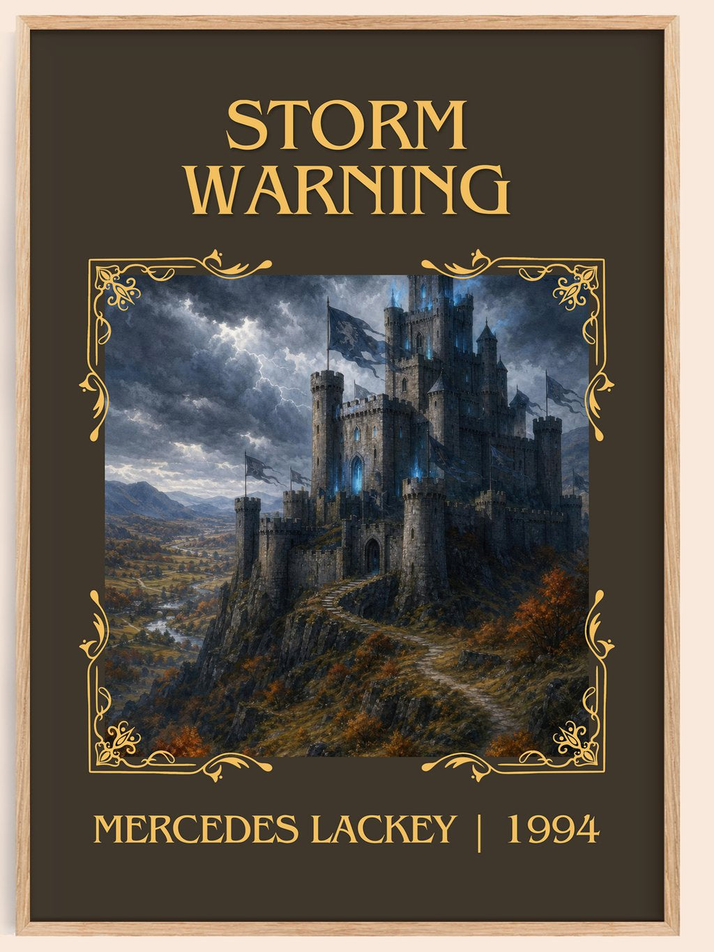 Storm Warning Classic Book Art Print by Mercedes Lackey – book poster