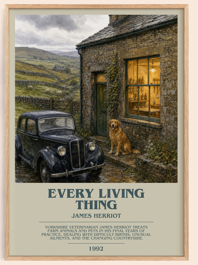 Every Living Thing Bookish Wall Art by James Herriot