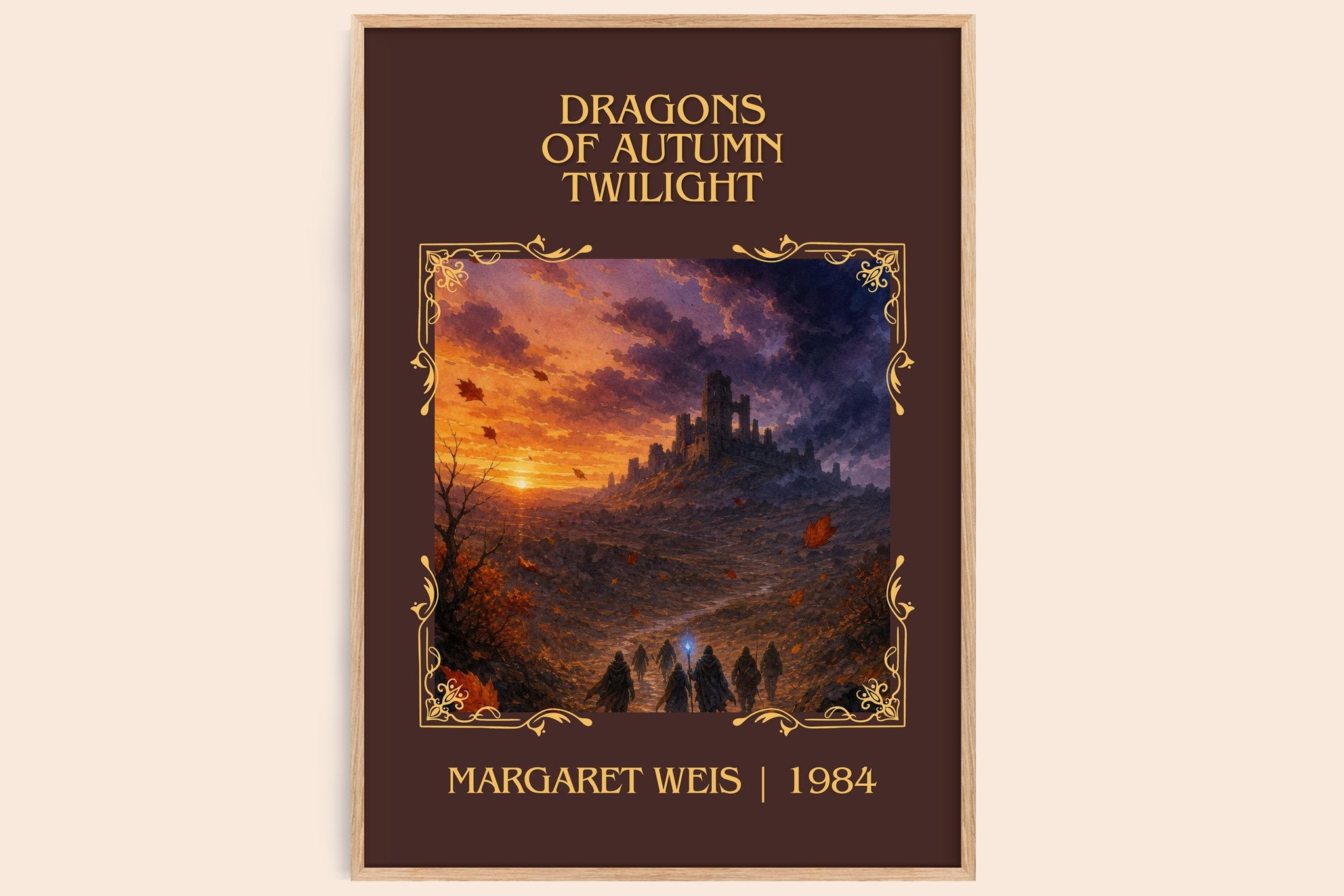 Dragons of Autumn Twilight Classic Book Art Print by Margaret Weis