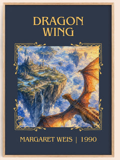 Dragon Wing Classic Book Art Print by Margaret Weis – book poster