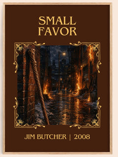 Small Favor Classic Book Art Print by Jim Butcher – book poster