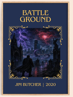 Battle Ground Classic Book Art Print by Jim Butcher – book poster