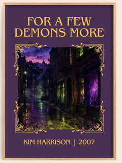 For a Few Demons More Classic Book Art Print by Kim Harrison – book poster