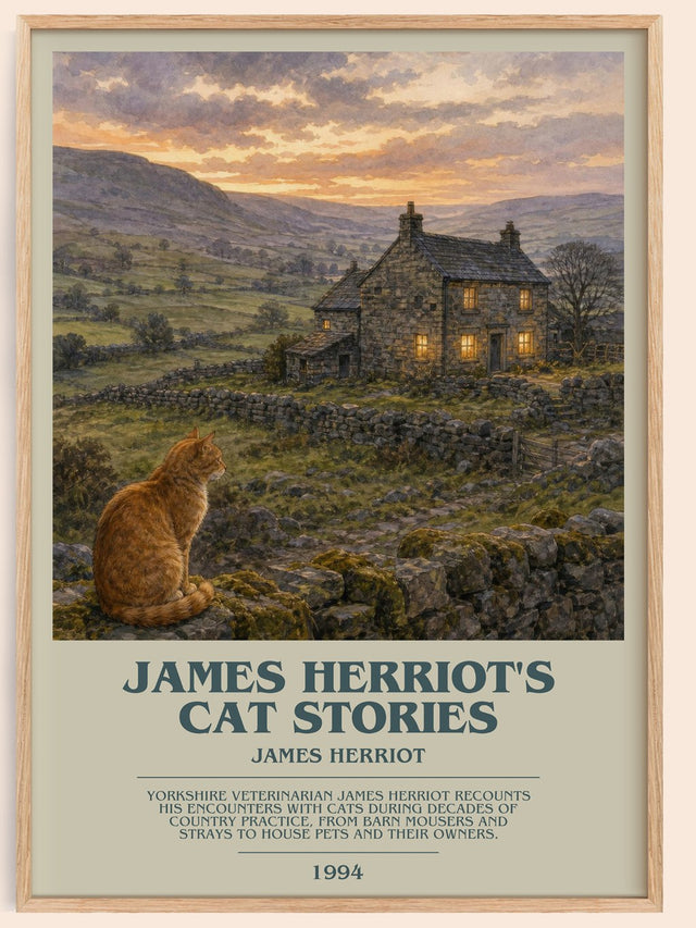 James Herriot'S Cat Stories Bookish Wall Art by James Herriot