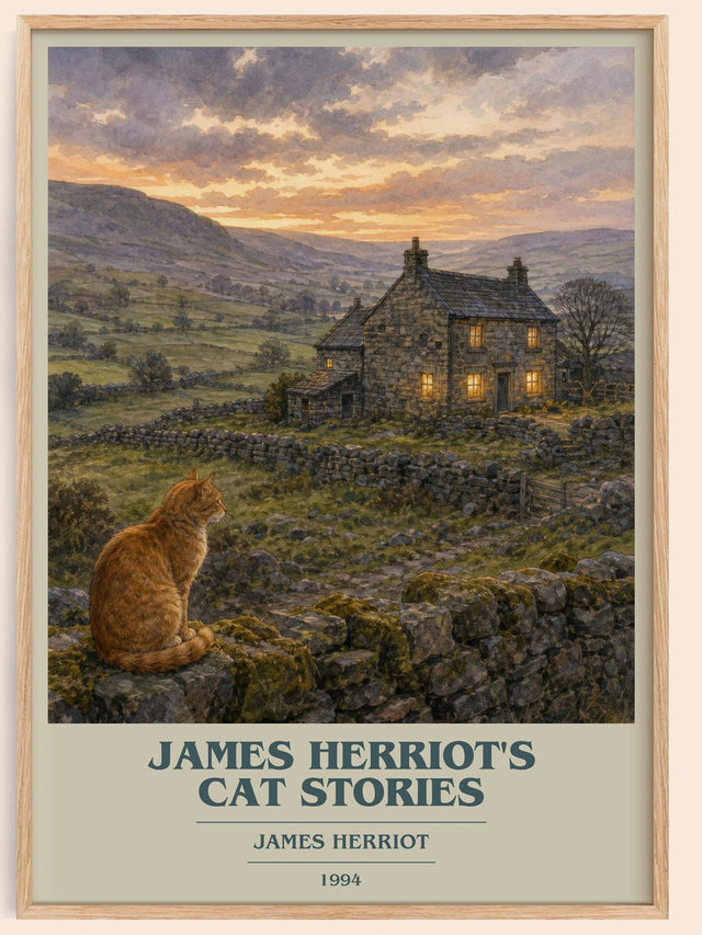 James Herriot'S Cat Stories Book Cover Poster by James Herriot