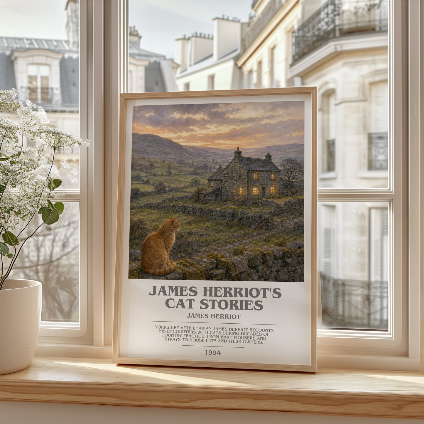 James Herriot'S Cat Stories bookish poster colour and style options – James Herriot book art