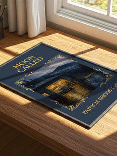 Moon Called Classic Book Art Print by Patricia Briggs – print on a sunlit desk
