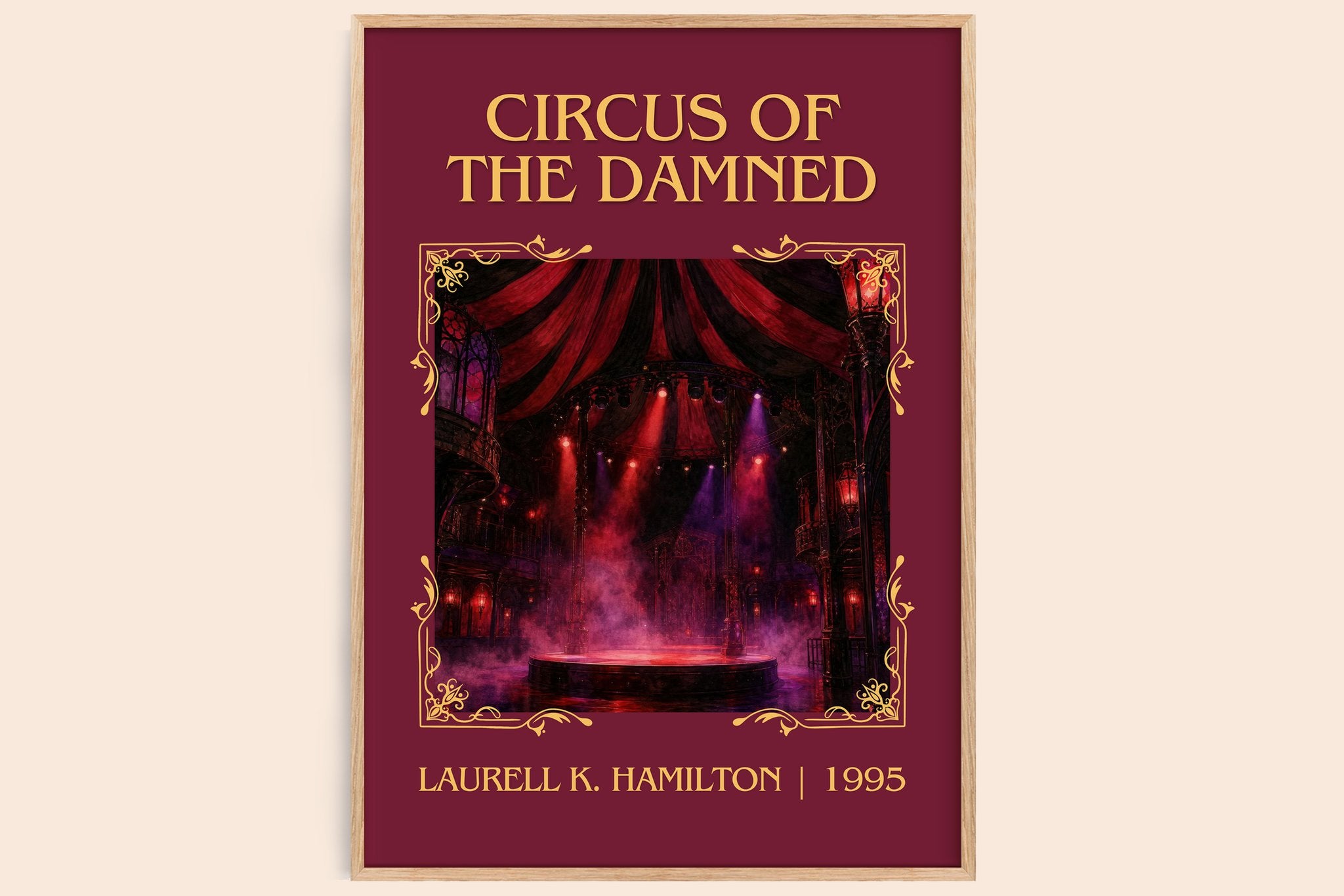 Circus of the Damned Classic Book Art Print by Laurell K. Hamilton