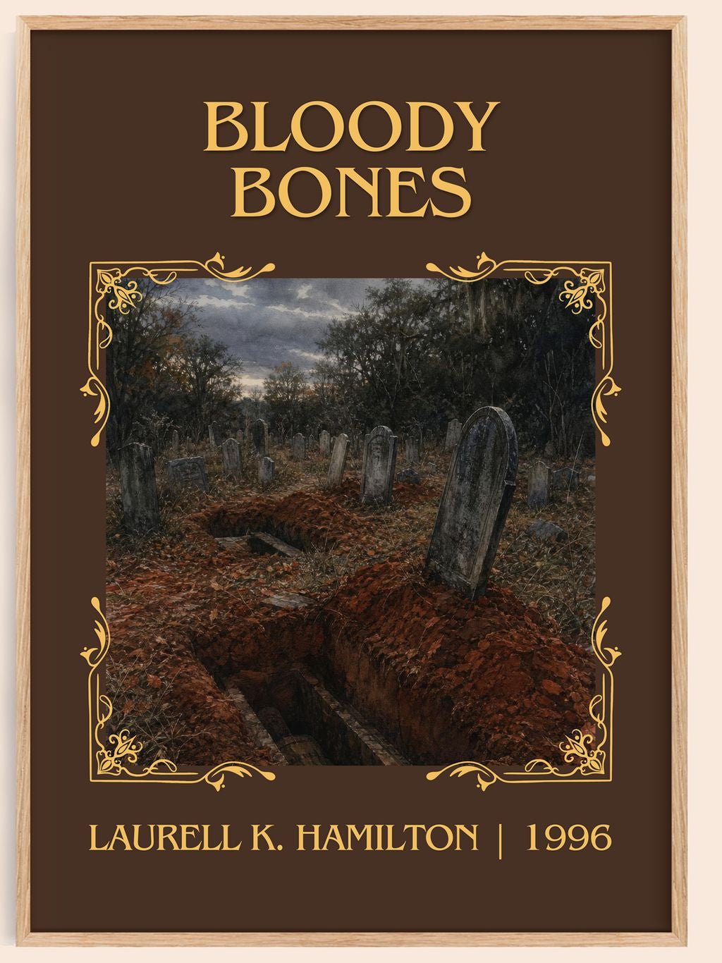 Bloody Bones Classic Book Art Print by Laurell K. Hamilton – book poster