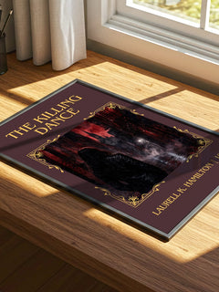 The Killing Dance Classic Book Art Print by Laurell K. Hamilton – print on a sunlit desk